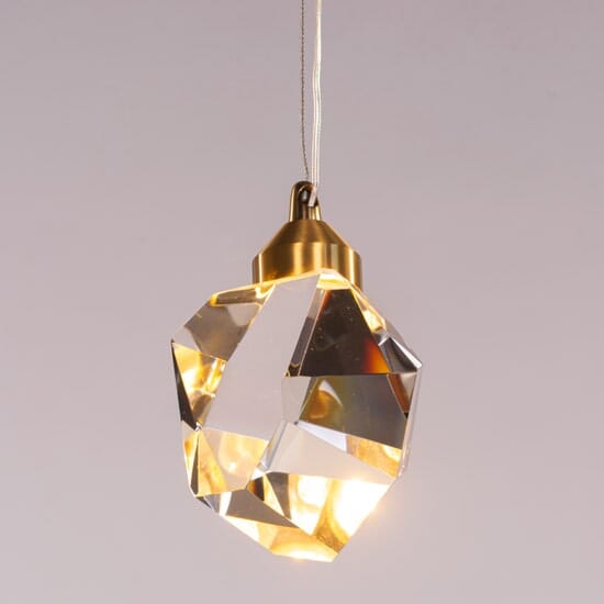 Crystal Pendant Wall Light - Single Crystal - view 9
