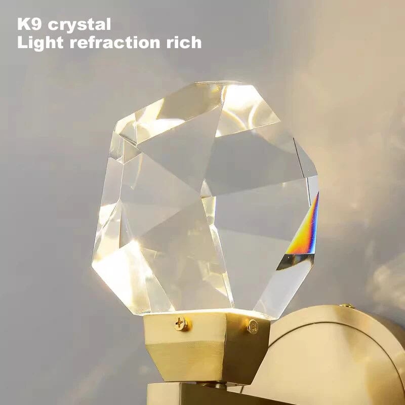Crystal Pendant Wall Light - Single Crystal - view 16