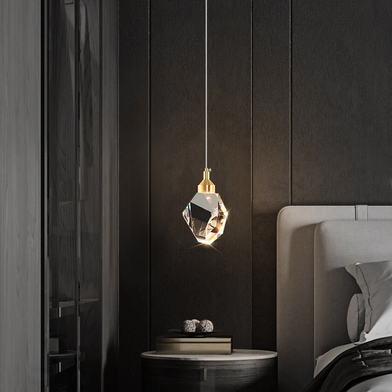 Crystal Pendant Wall Light - Single Crystal - view 23