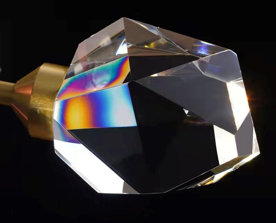 Crystal Pendant Wall Light - Single Crystal - view 4