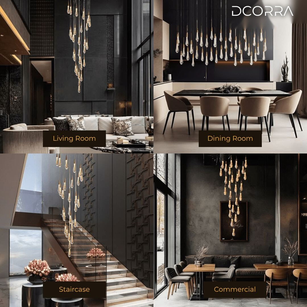 Crystal Raindrop Cascade Chandelier - view 12