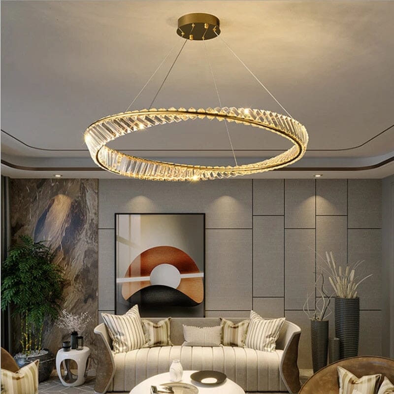 Crystal Ring LED Chandelier - view 2