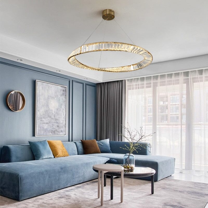 Crystal Ring LED Chandelier - view 3