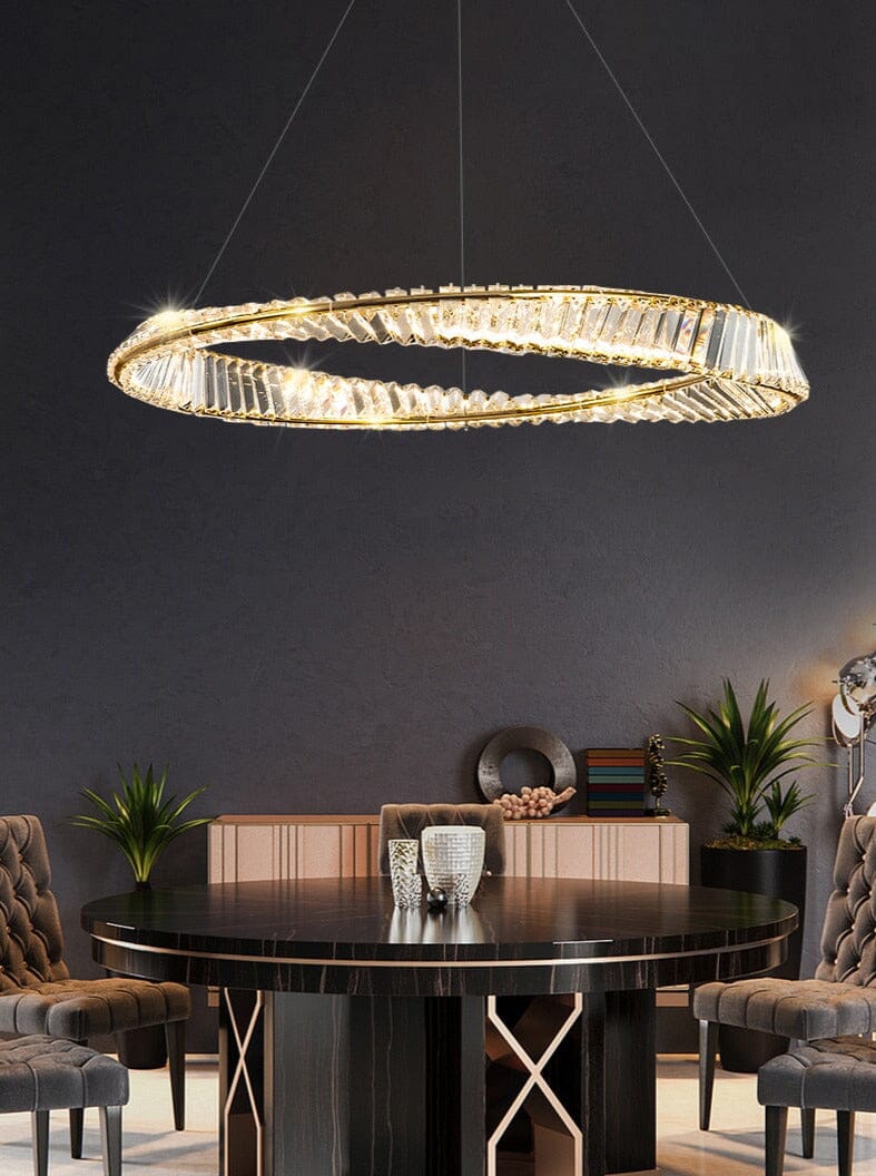 Crystal Ring LED Chandelier - view 9