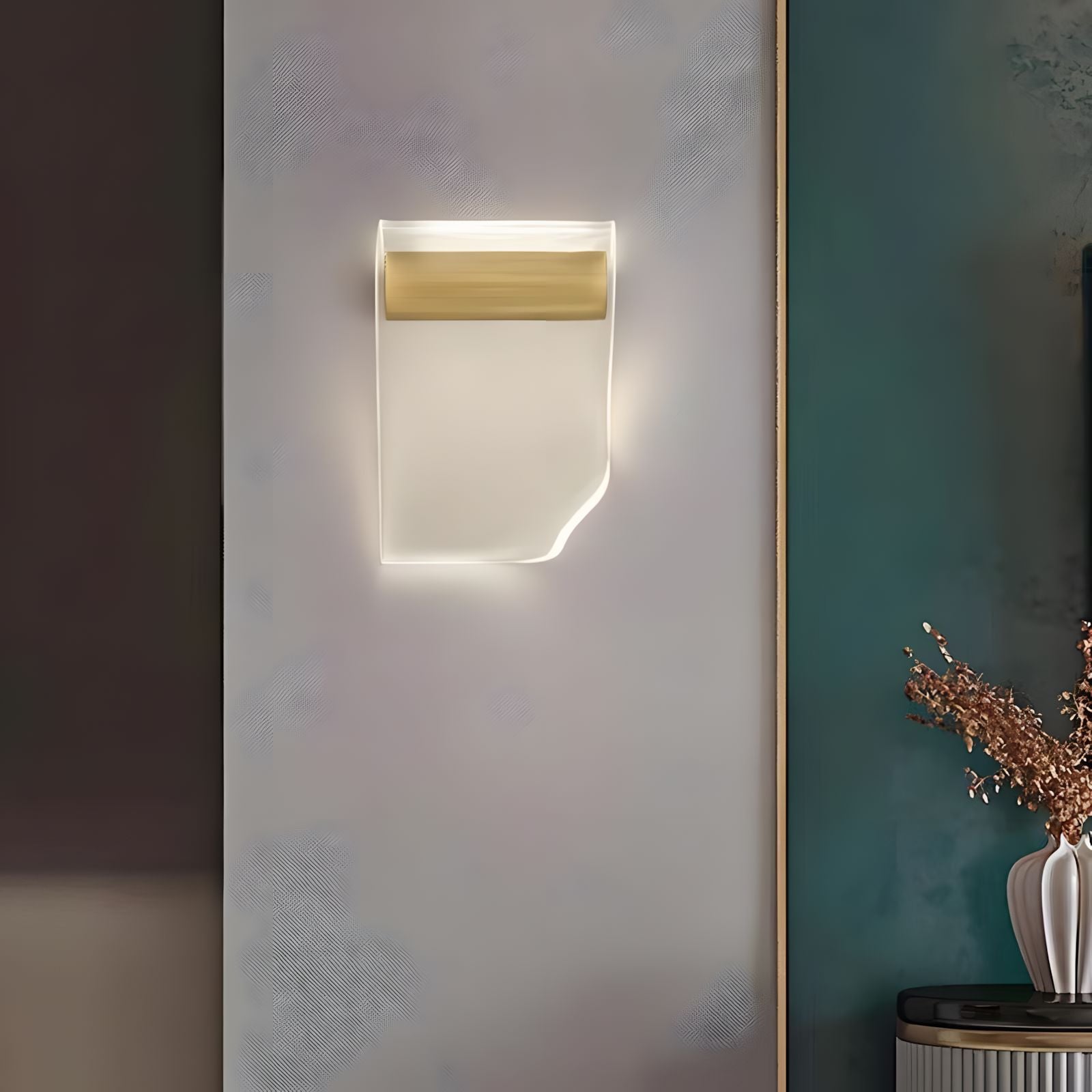 Curved Acrylic Wall Light - view 2