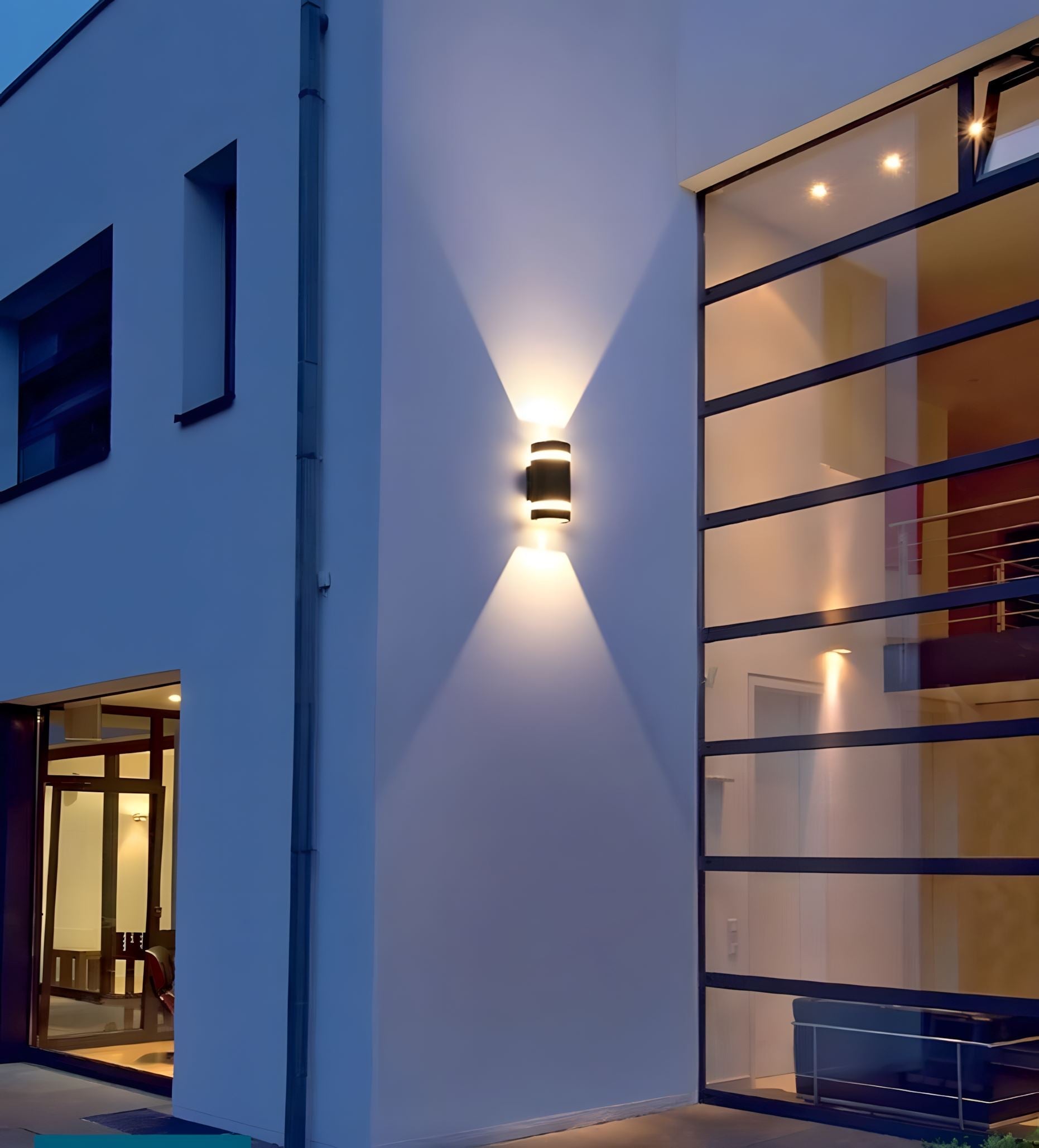 Curved Up & Down LED Wall Sconce - view 4