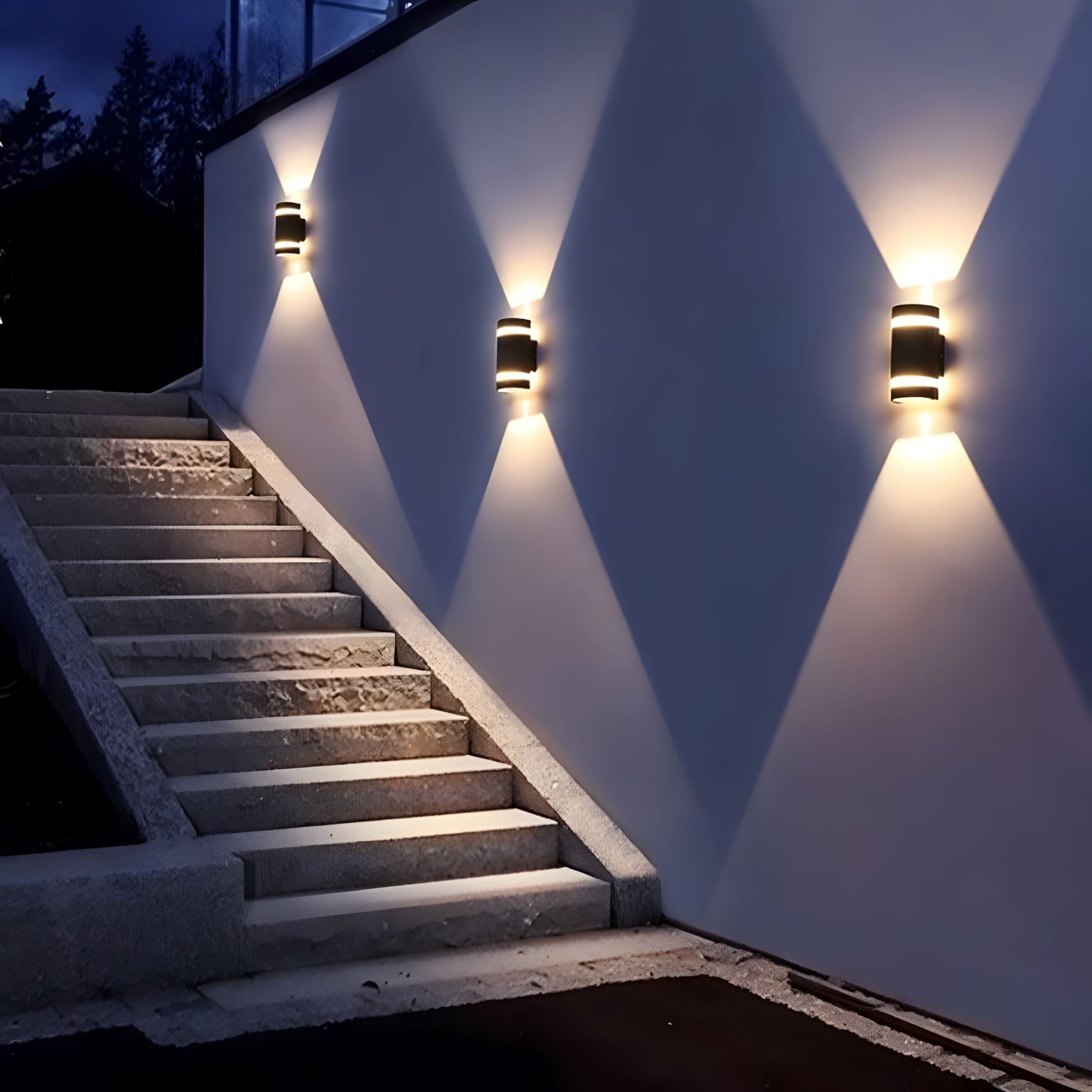 Curved Up & Down LED Wall Sconce - view 7