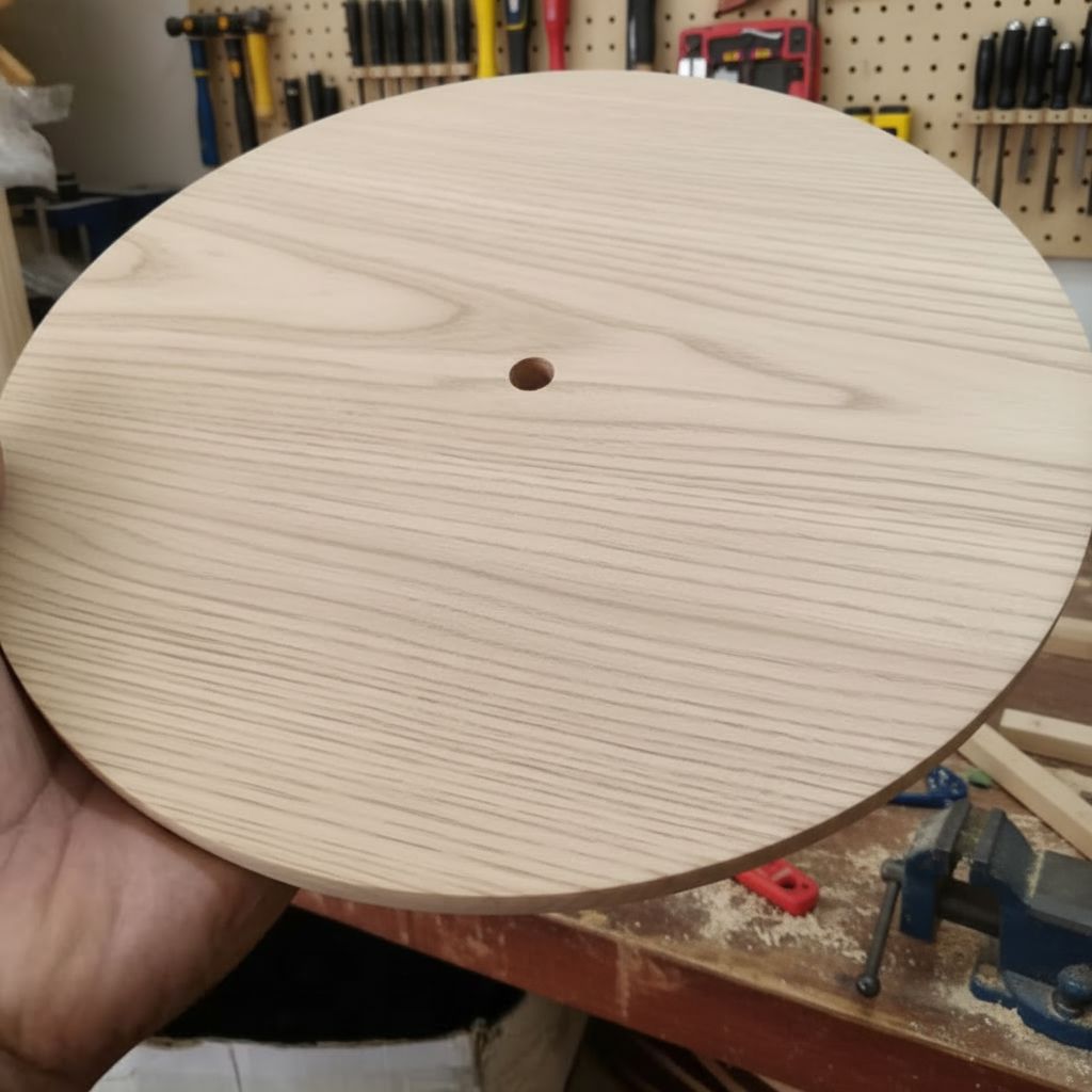 Curved Wood Disc Cloud Chandelier - view 13