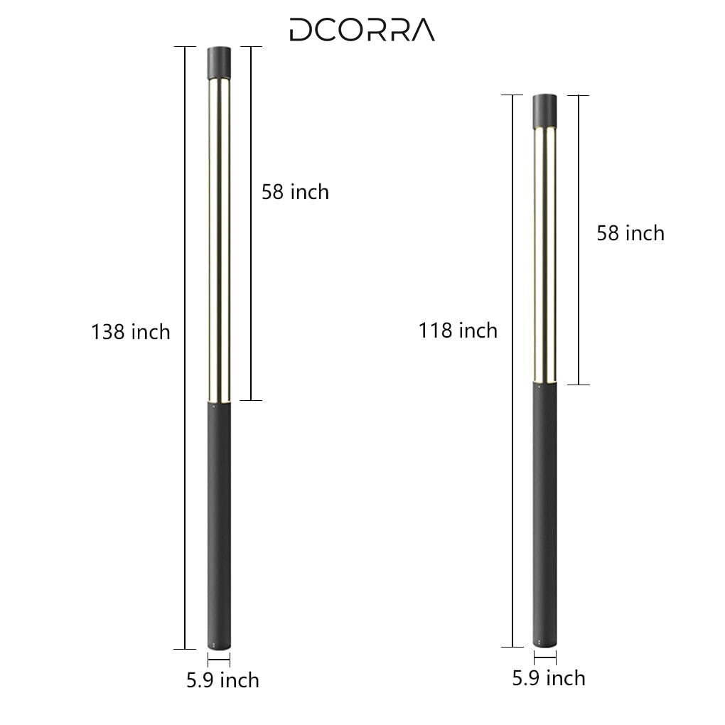 Cylindrical LED Bollard & Pole Light - view 16