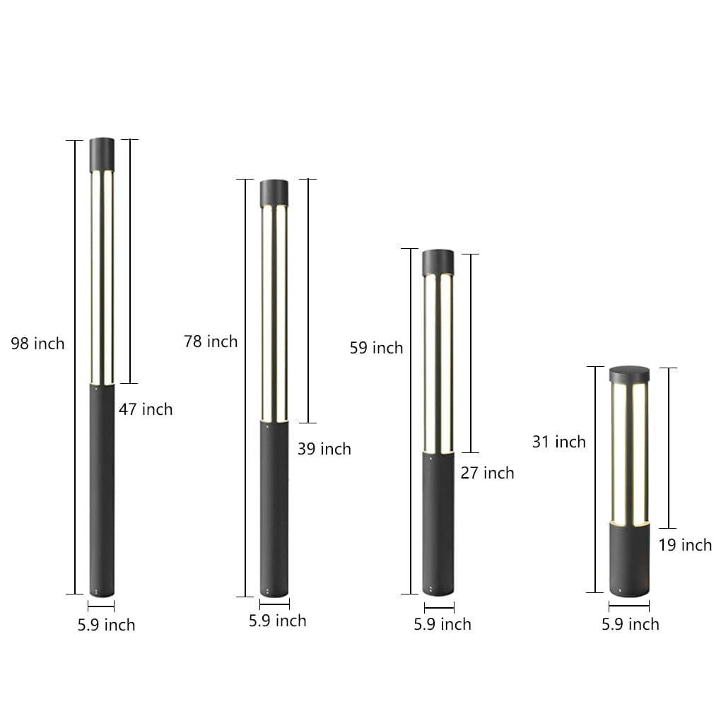 Cylindrical LED Bollard & Pole Light - view 17