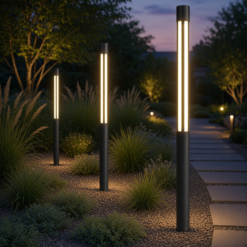 Cylindrical LED Bollard & Pole Light