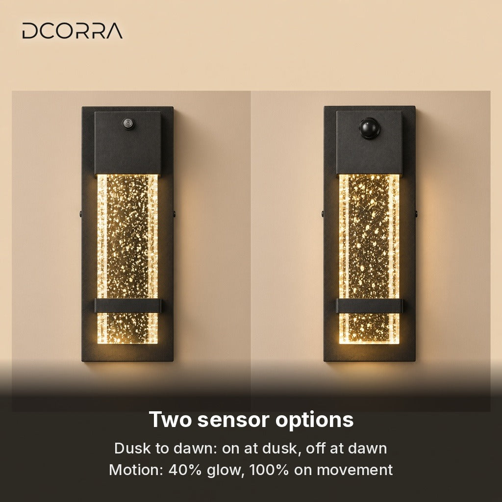 Bubble Glass Sensor Wall Light - two sensor options