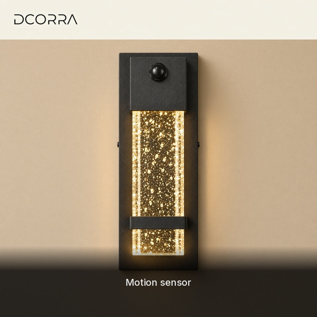 Bubble Glass Sensor Wall Light - motion sensor detail