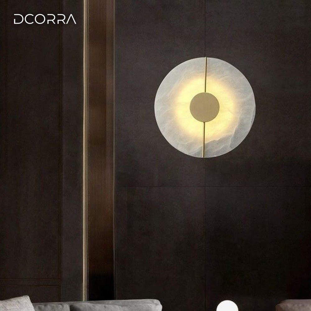 Marble Disc Wall Sconce - view 2