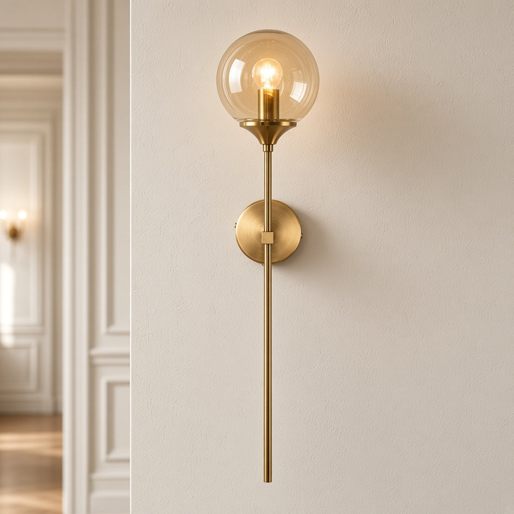 Colored Glass Wall Sconce