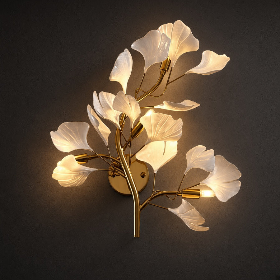 Ginkgo Leaf LED Wall Lamp