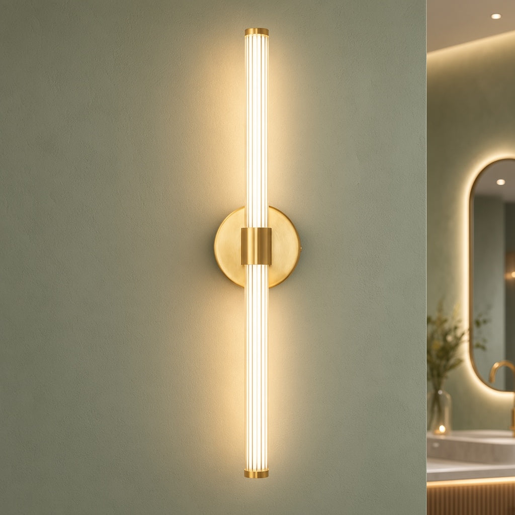 Gold Linear LED Wall Light