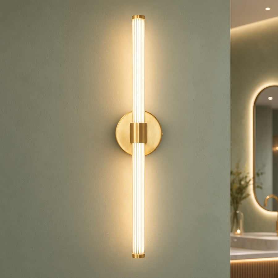 Gold Linear LED Wall Light