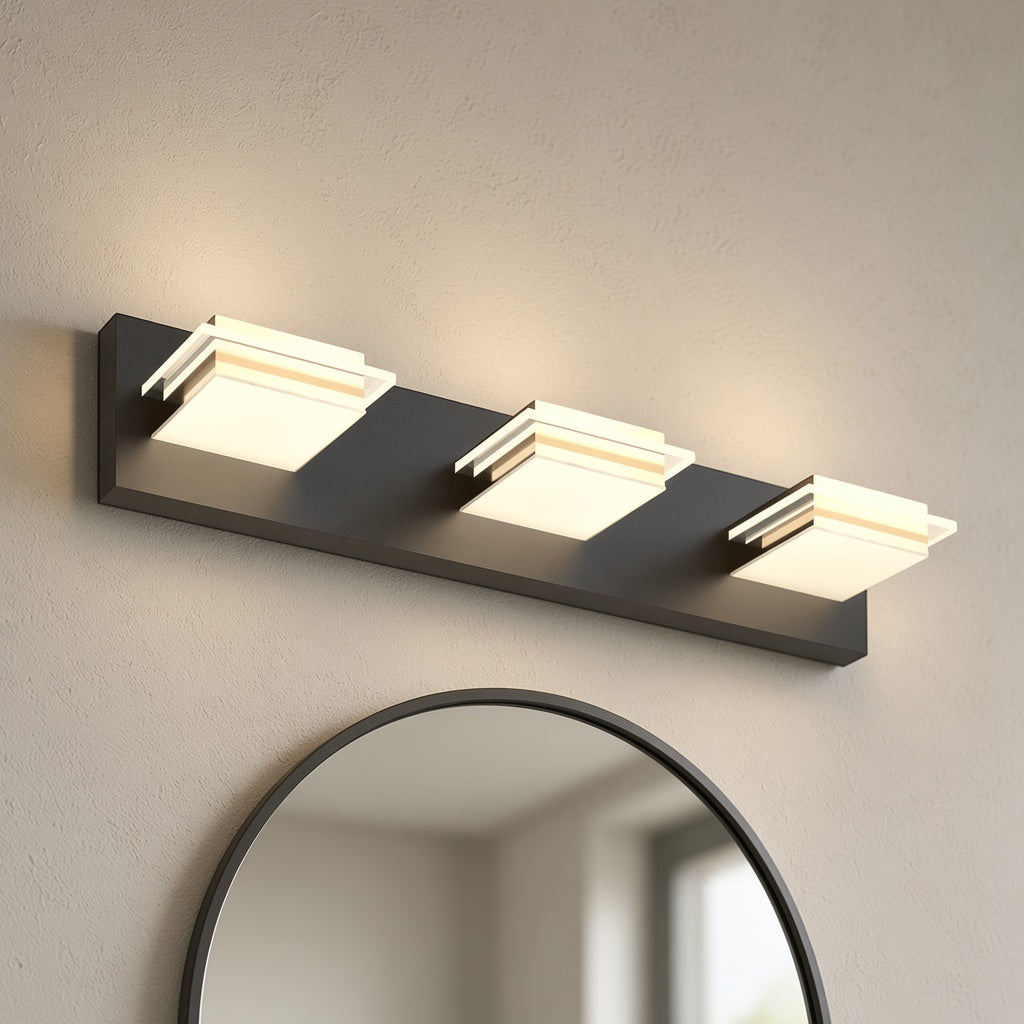 Three Panel LED Vanity Light