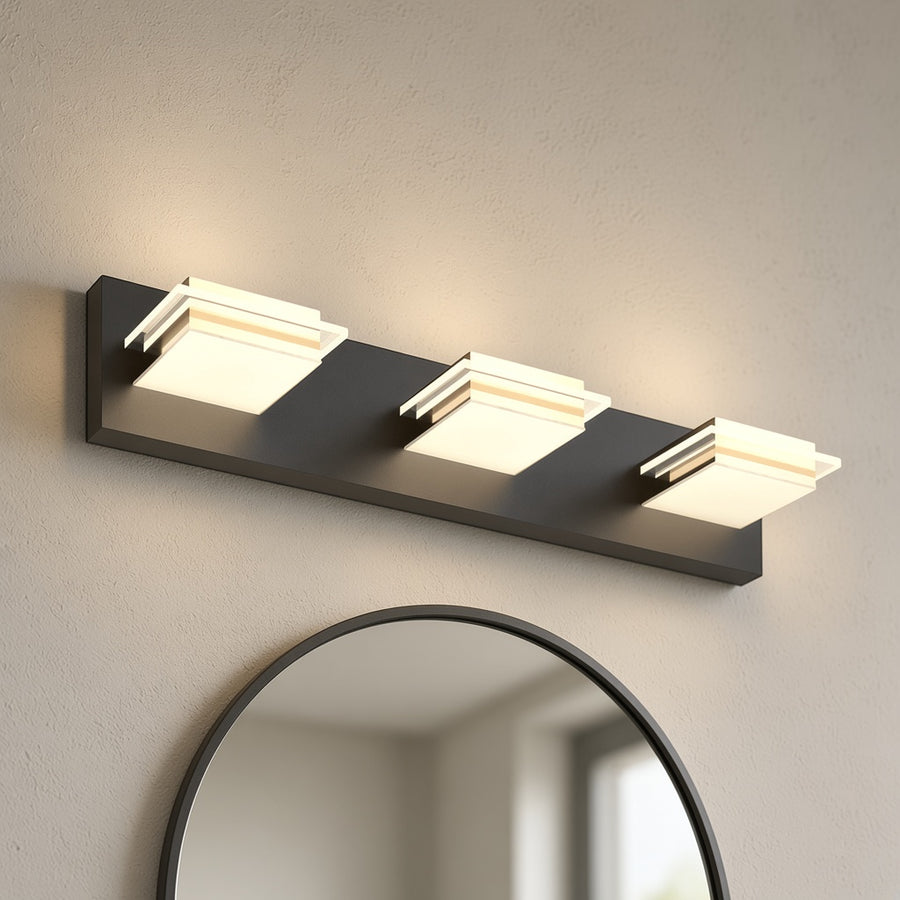 Three Panel LED Vanity Light