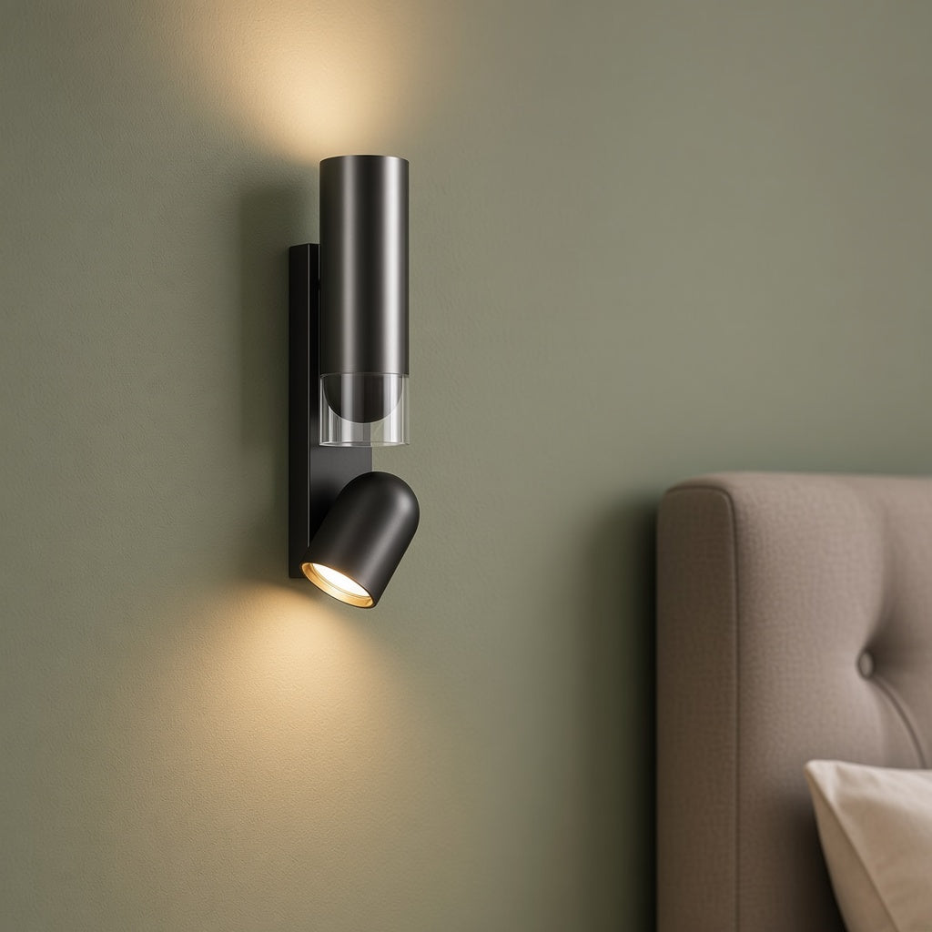 Adjustable Bedside Glass Wall Light
