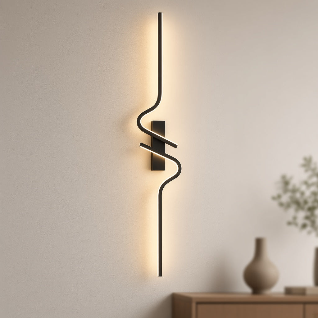 Wavy Linear LED Wall Light