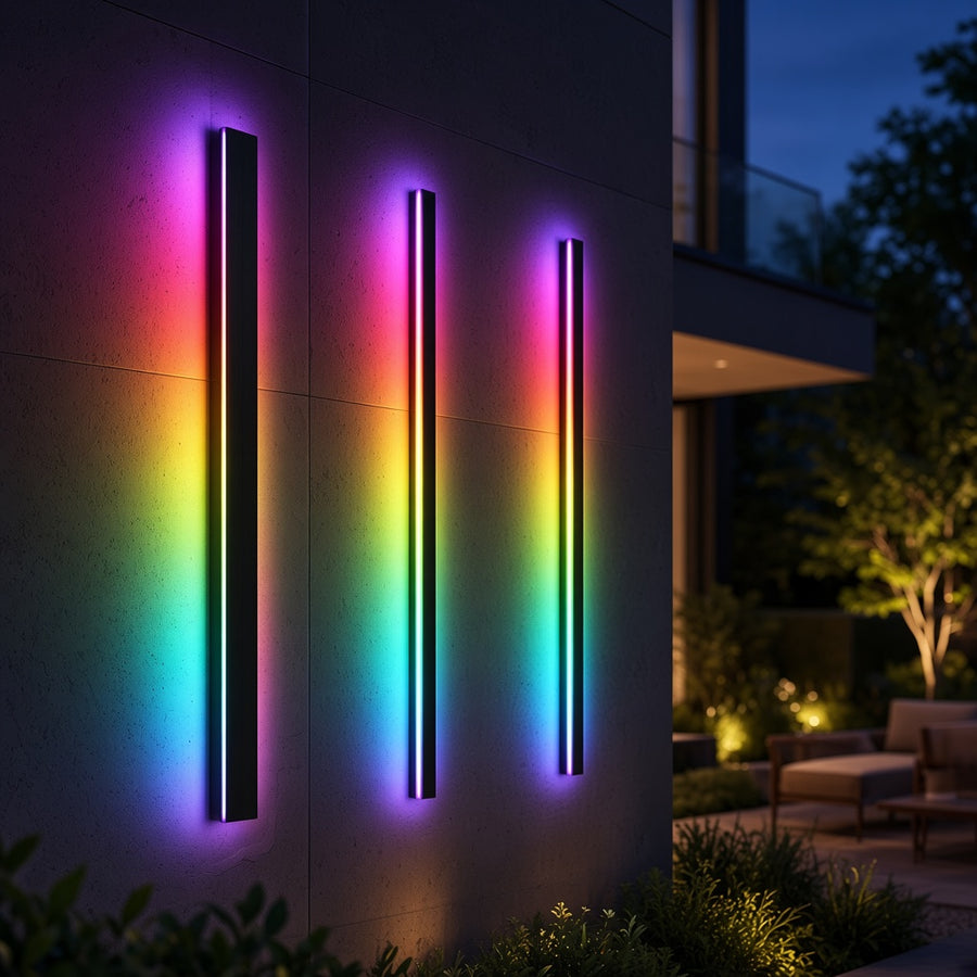 Outdoor RGB Linear LED Wall Light