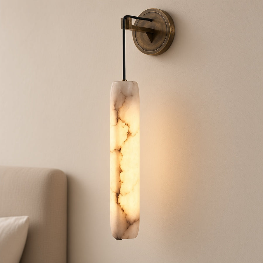 Natural Marble Pendant Wall Sconce