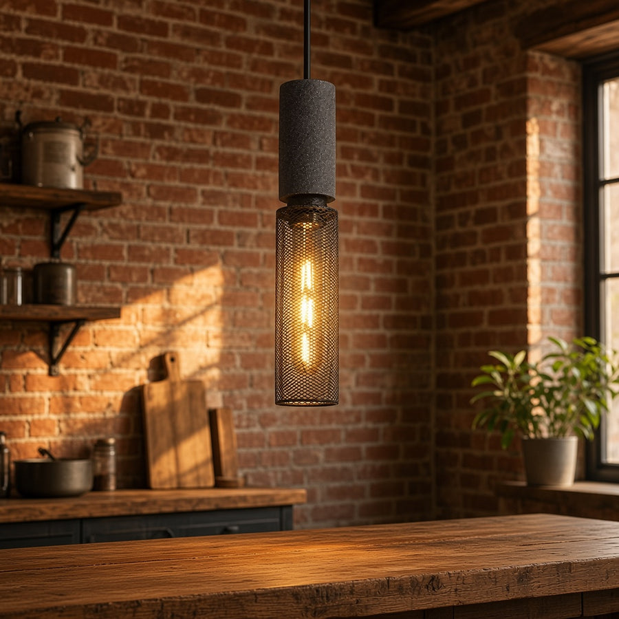Industrial Cement Pendant Light