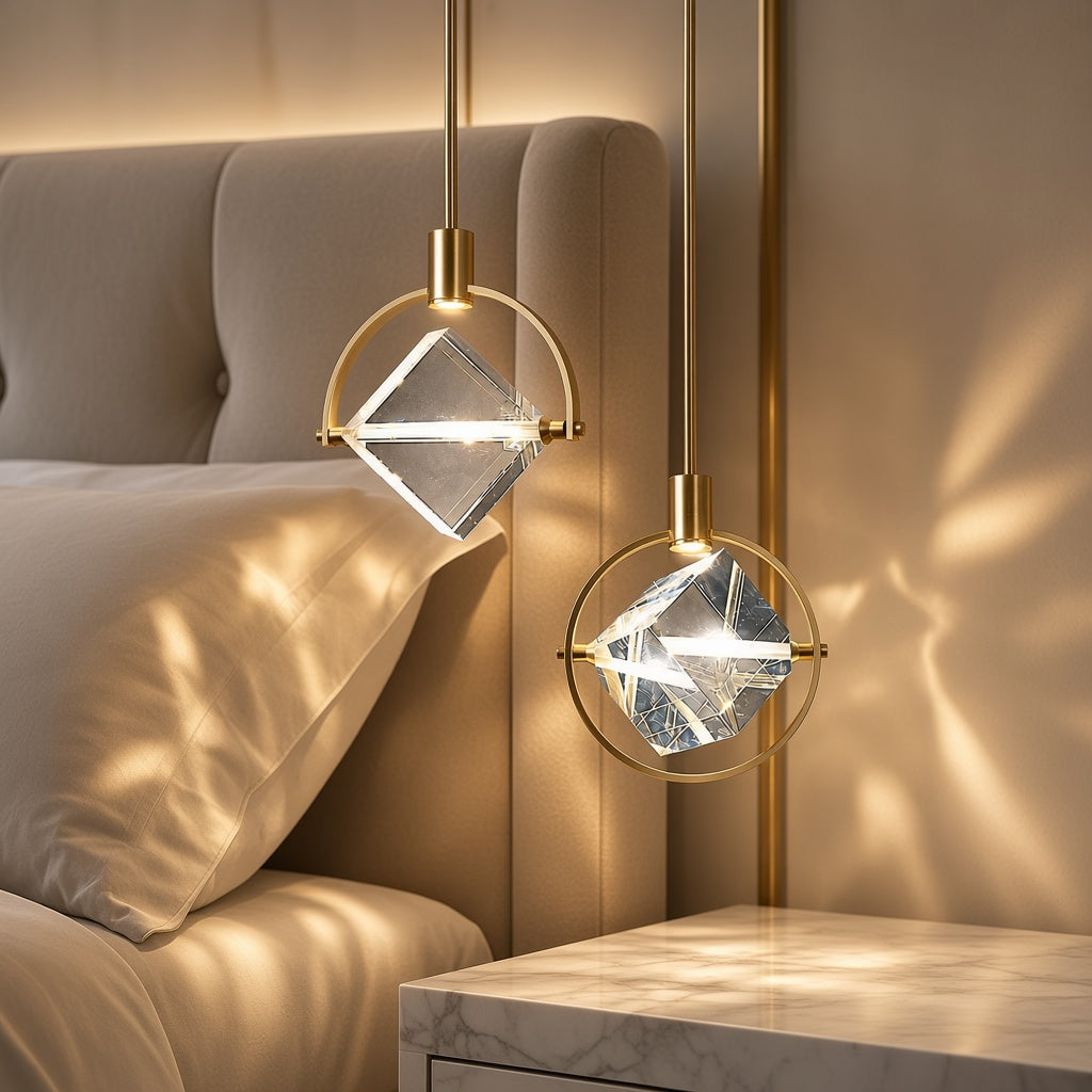 Crystal Diamond LED Pendant Light