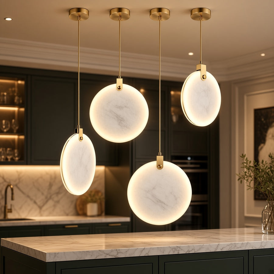 Natural Marble Kitchen Island Pendant Light