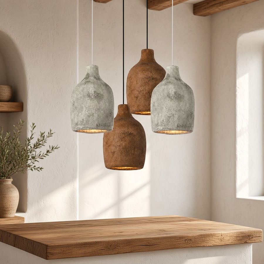 Organic Textured Pendant Light