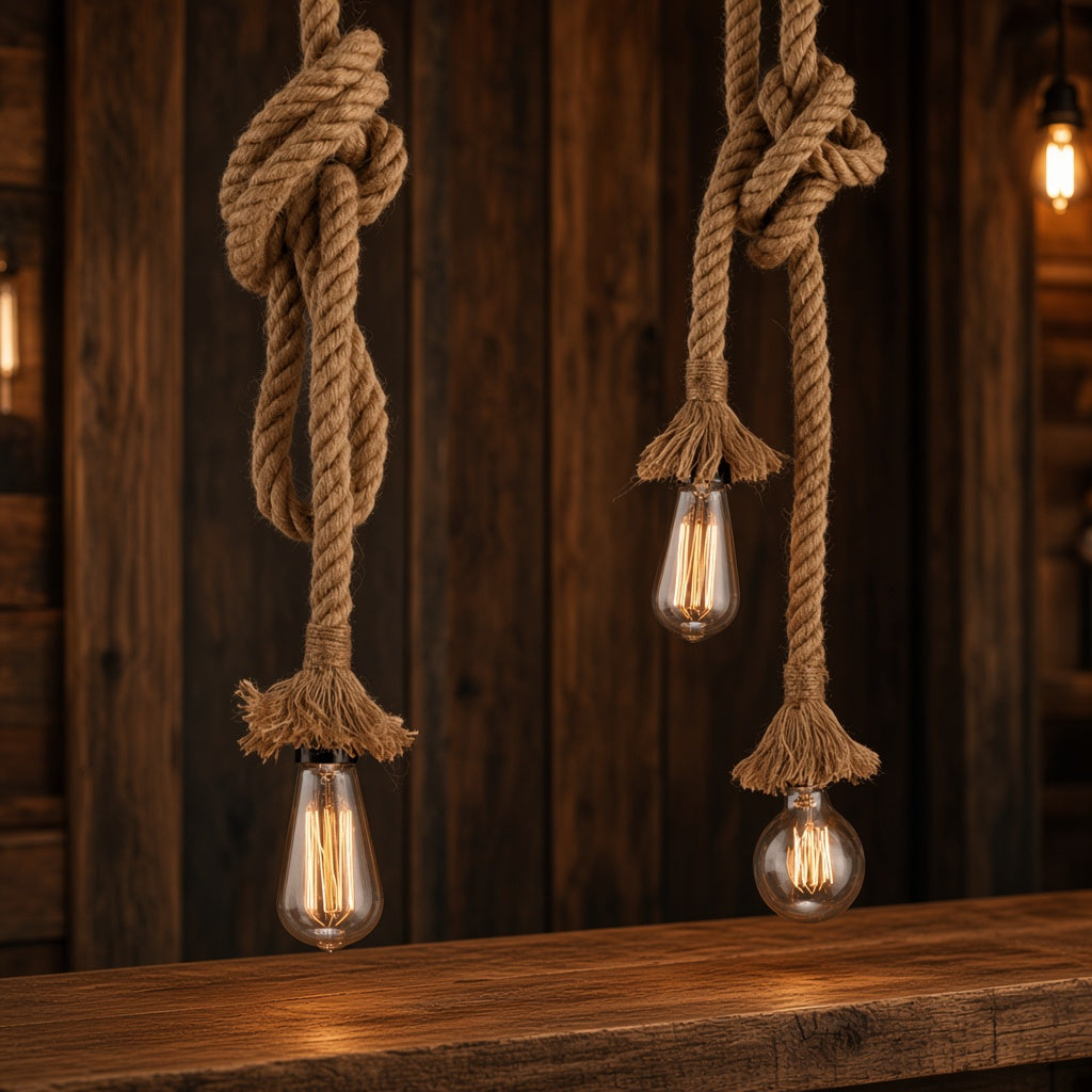 Hemp Rope Pendant Light
