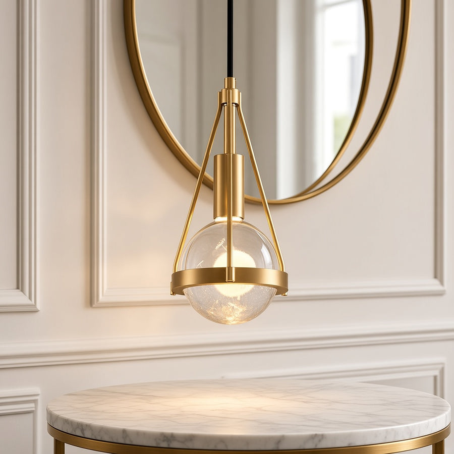 Gold Nordic Dandelion Pendant Light