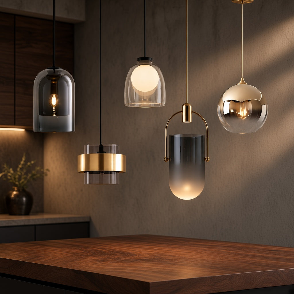 Glass LED Pendant Light - 5 Designs