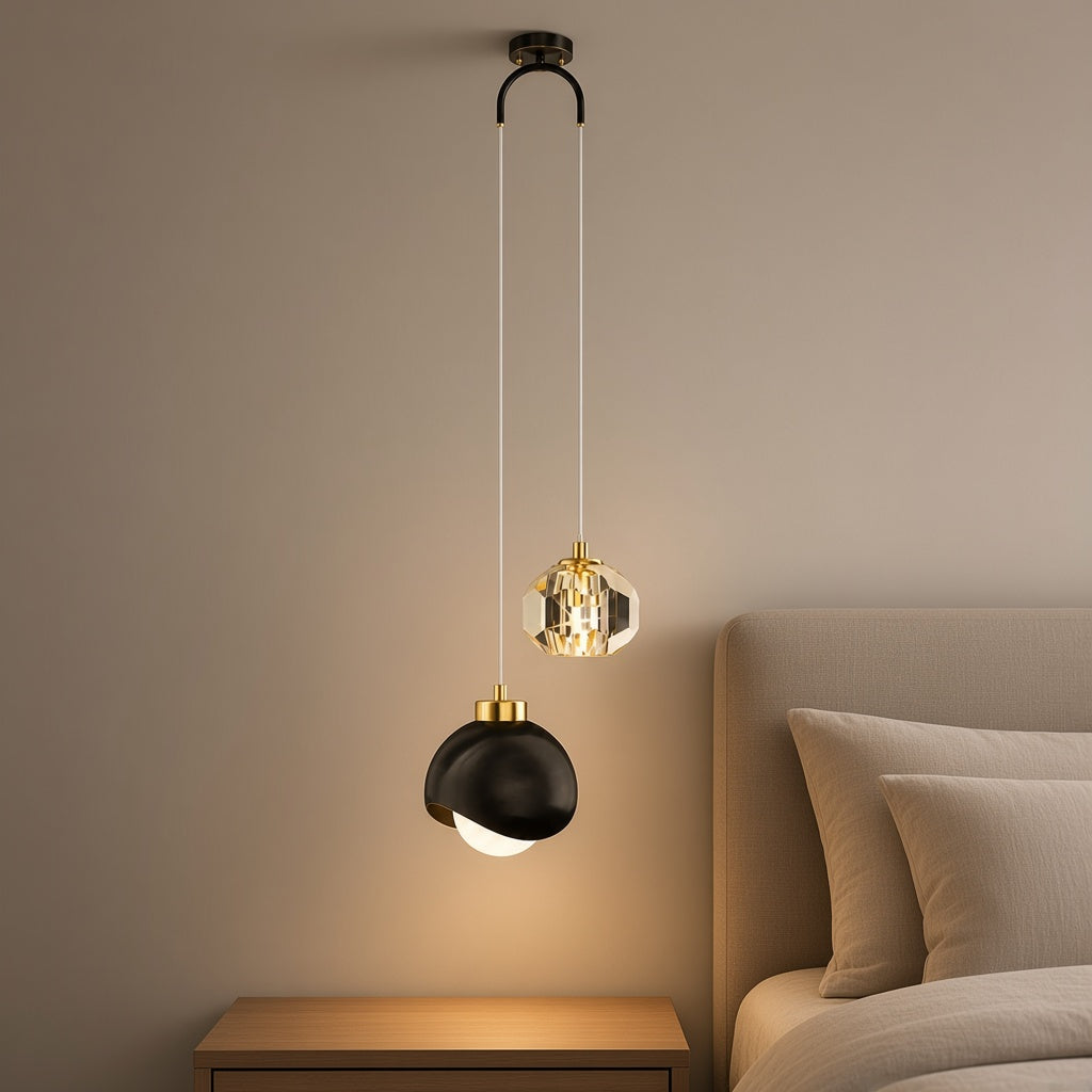 Mini Crystal Drop Pendant Light