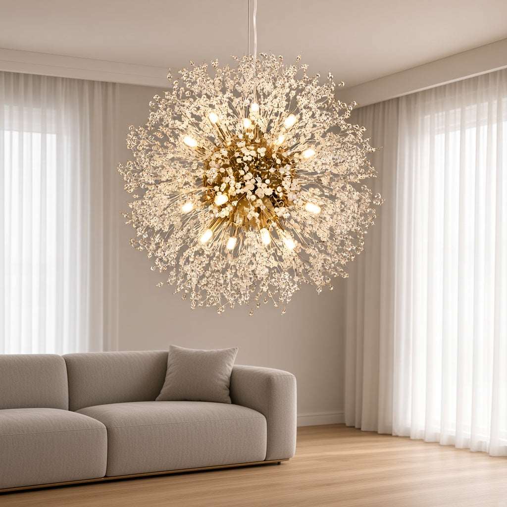 Crystal Dandelion Chandelier