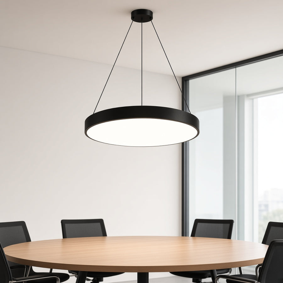 Round LED Ring Pendant Light for Office and Home