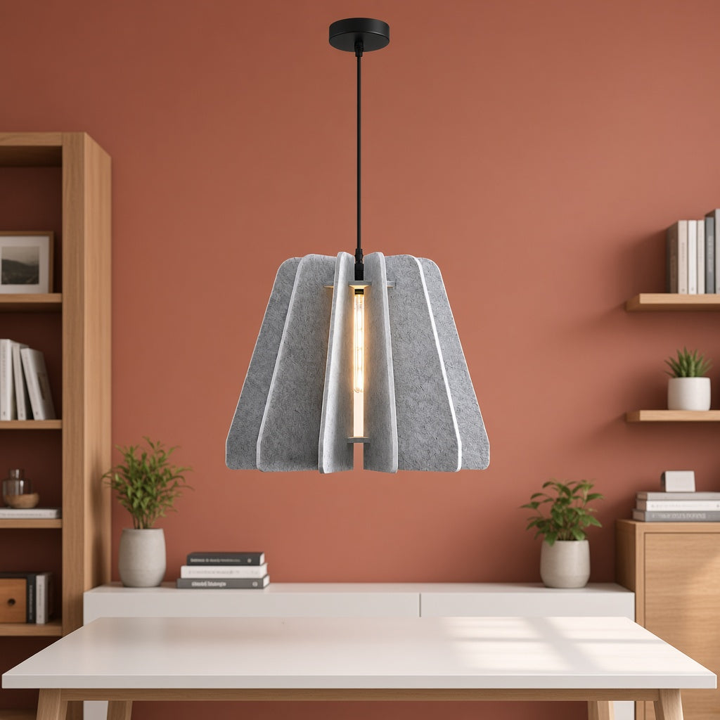 Radial Felt Pendant Light