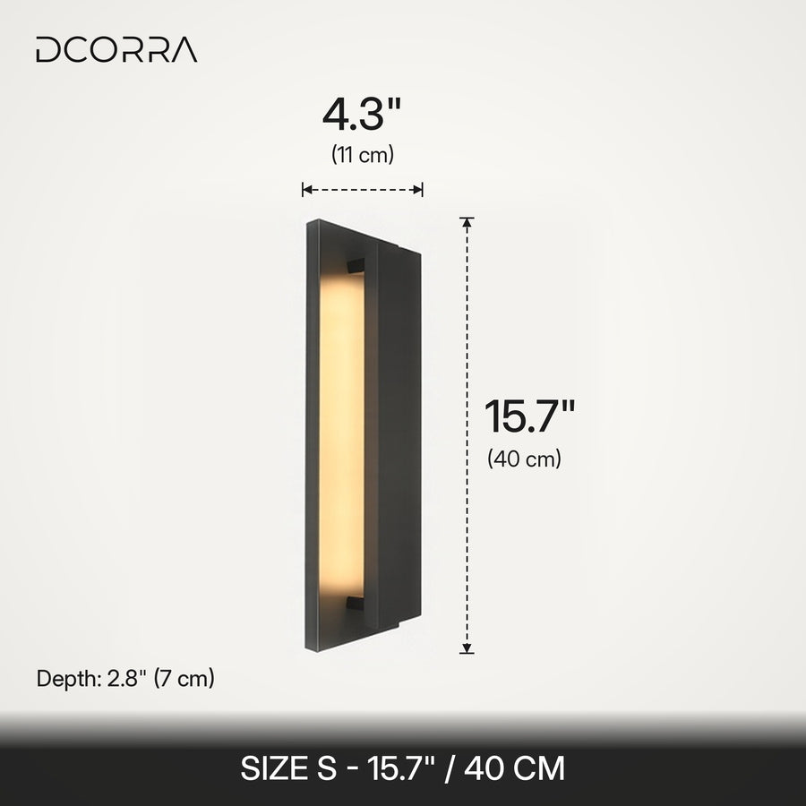 Stainless Steel Linear LED Wall Light - Small dimensions