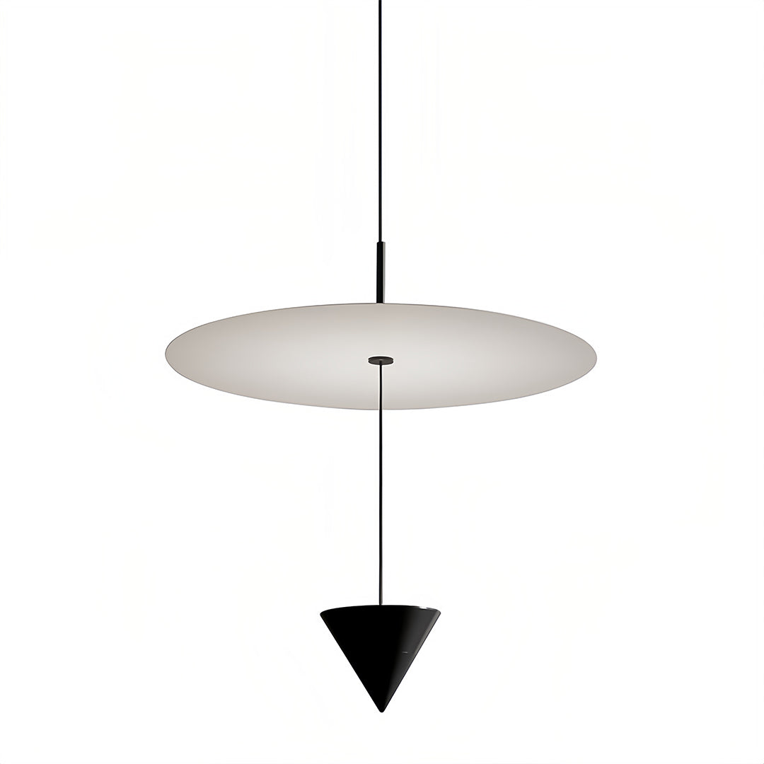 Disc and Cone Minimalist LED Pendant Light - view 9