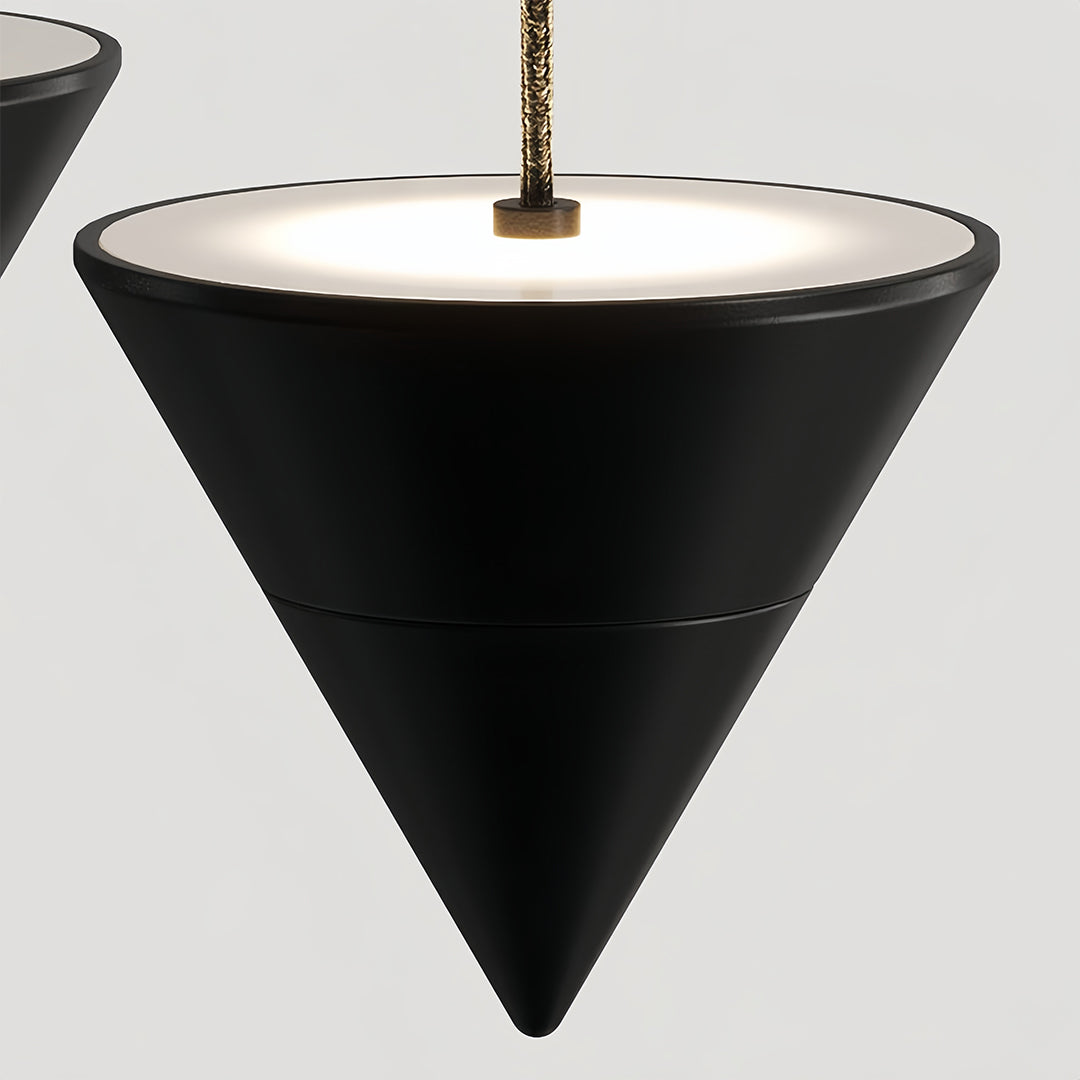 Disc and Cone Minimalist LED Pendant Light - view 2