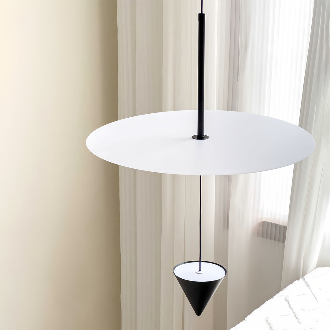 Disc and Cone Minimalist LED Pendant Light - view 4