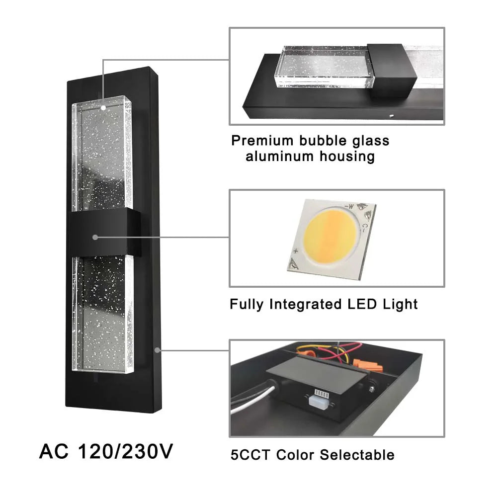 Double Bubble Glass LED Wall Light - view 4