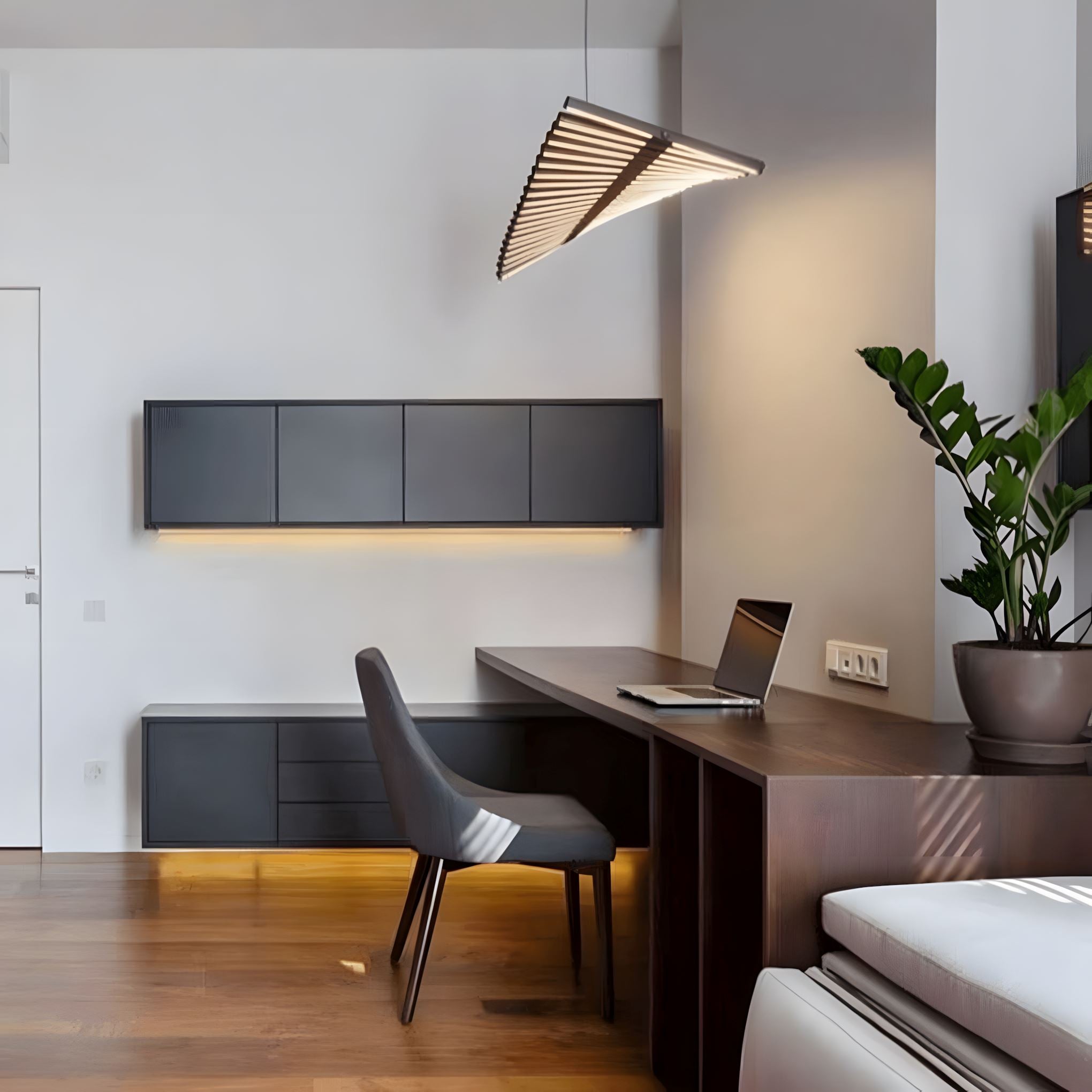 Double Helix LED Linear Chandelier with Remote - view 12