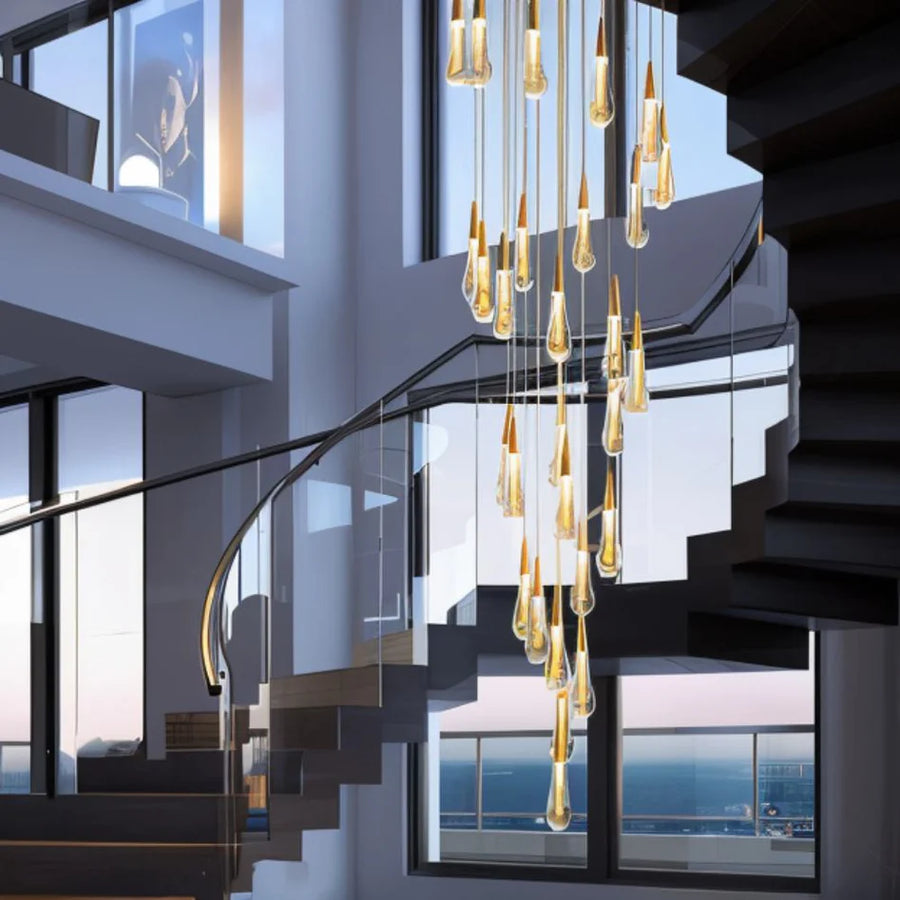 Golden Glow Pendant Light
