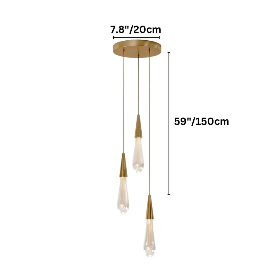 Golden Glow Pendant Light