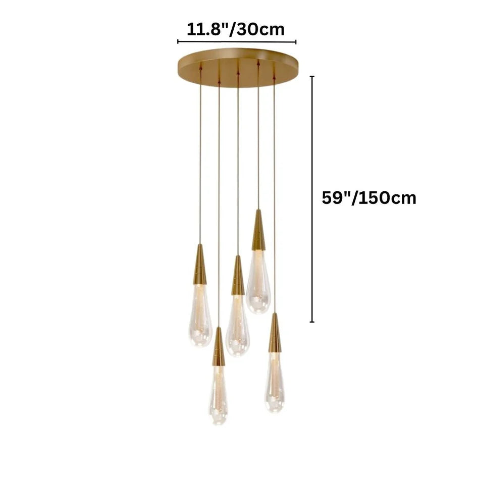 Golden Glow Pendant Light