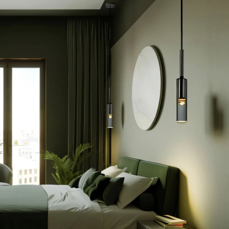 Minimalist Charm Pendant in a bedroom