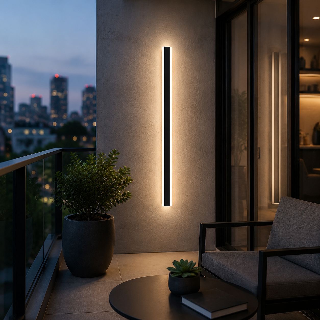 Dusk-to-Dawn Linear LED Wall Light - view 11